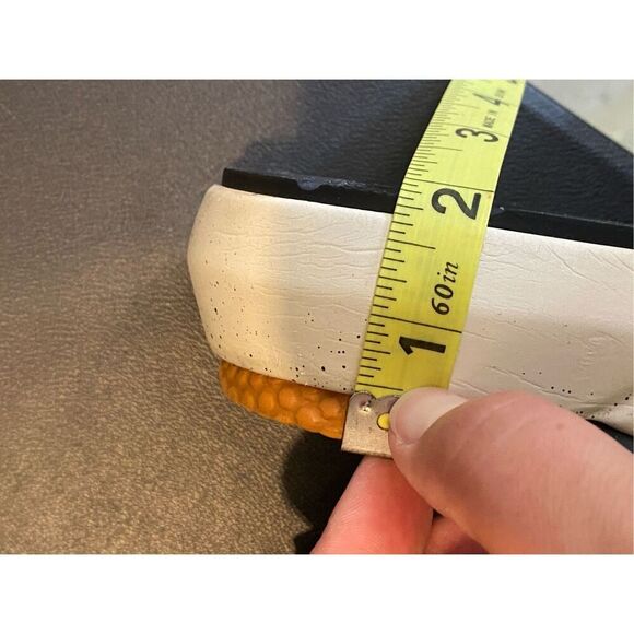 BARETRAPS • Gracee Gray/Conac Orange/White Foam Sole Strappy Hook/Loop Closure O - Picture 12 of 13